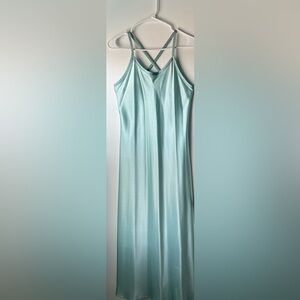 Vintage Jones New York Seafoam Slip Nightgown Size Medium